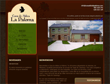 Tablet Screenshot of casaaldealapaloma.com